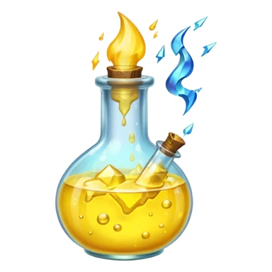 yellow potion and thunder sticker