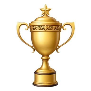  trophy for a winter holiday decorating contest sticker