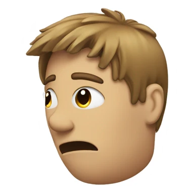 Human scratching head  sticker