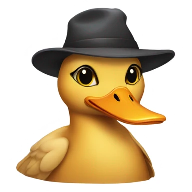 Cat disguised as a duck sticker