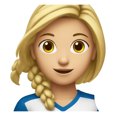 Girl playing volleyball sticker