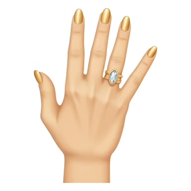 Mache ein Mittelfinger mit einem Ring sticker