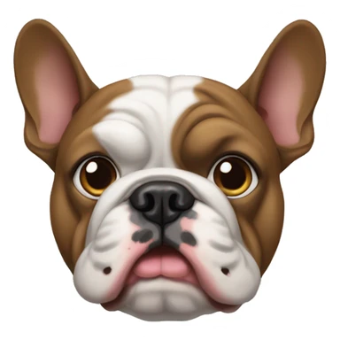 Perro bulldog Frances tierno  sticker