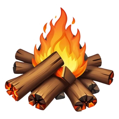 camp fire sticker