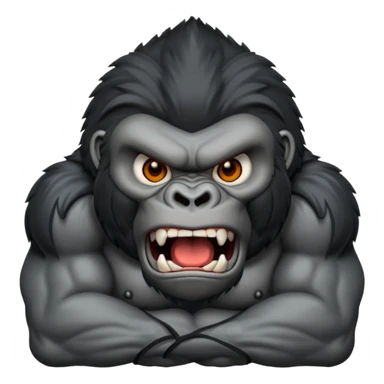 angry gorilla sticker