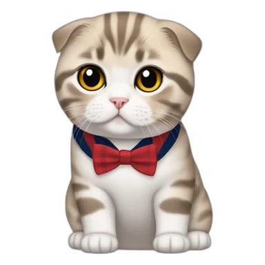 Scottish Fold Tommy hilfiger sticker