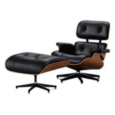 Eames lounge chair and ottoman black sticker