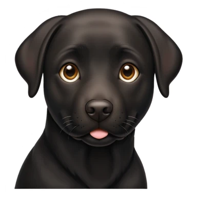Perro Labrador  negro adulto sticker