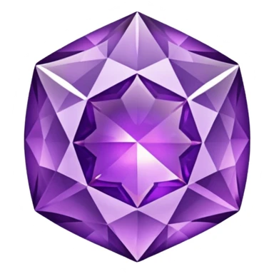 Purple zandrite gem shaped brilliant  sticker