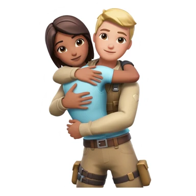 Fortnite game Sending hugs  sticker