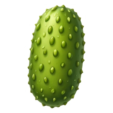 green pickle with bumpy texture sticker