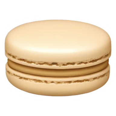 beige macaron sticker