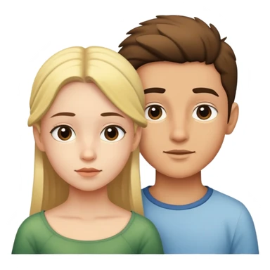 Boy Canarie and girl Canarie sticker