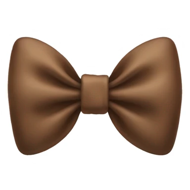 Brown bow sticker