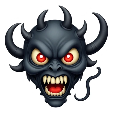 Black ink demon sticker