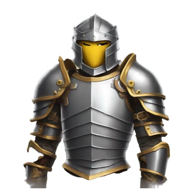 animated armor from Dungeons & Dragons super realistic sticker