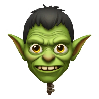 Goblin with hunch back sticker