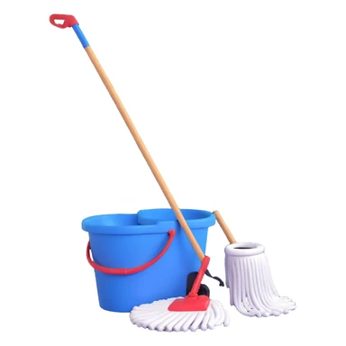 mop and bucket sticker
