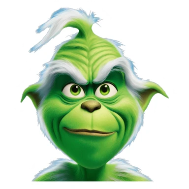 The grinch but blue sticker