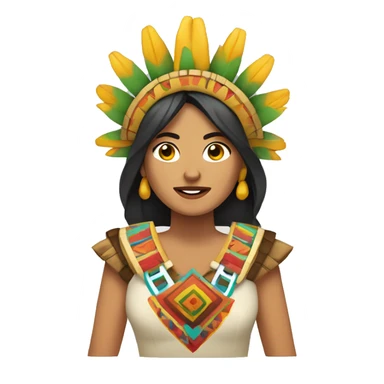 Azteca mujer pide ayuda a dioses sticker