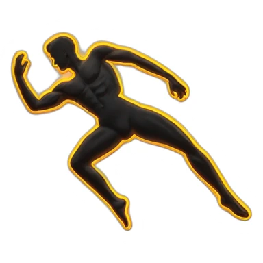  male dancer neon sign booty sticker