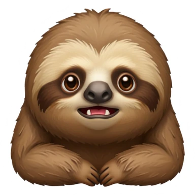 Perezoso con cara de enojado sticker