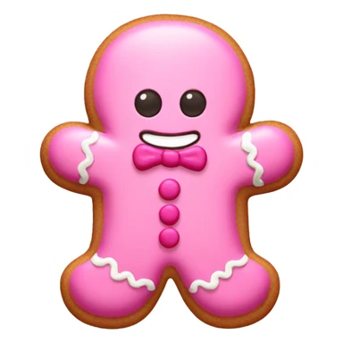 pink gingerbread sticker