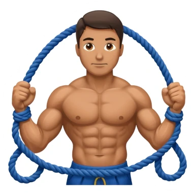 Man Rope pulling  sticker