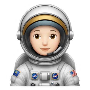 Astronaut floating in space no face only helmet sticker