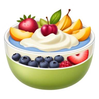 Yogurt and fruit bowl  sticker