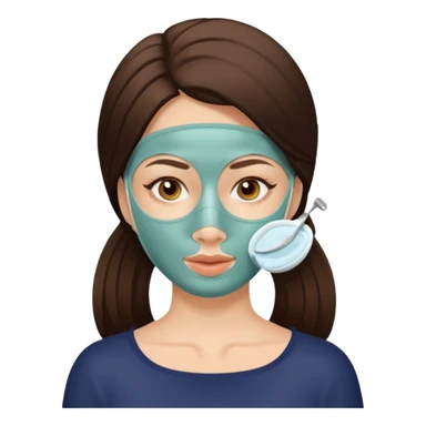 woman doing beauty treatment sticker