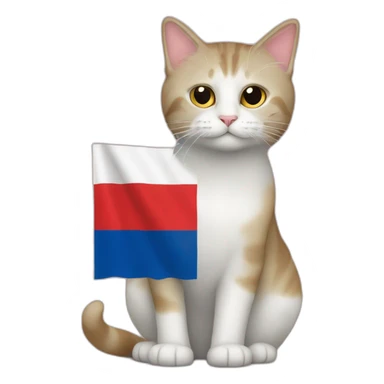 Czechia, Czech flag, cat, clothing sticker