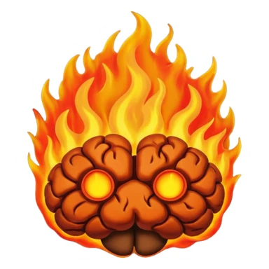 brain on fire sticker