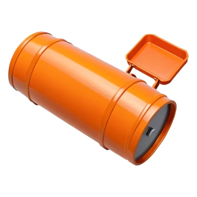 orange road construction barrel sticker