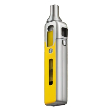 yellow electronic cigarette vape rectangle  sticker