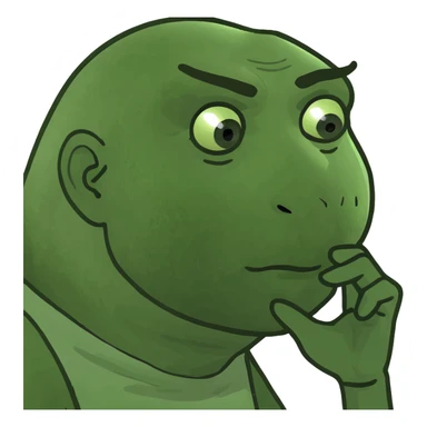 a man sitting at the table with an imac on it, a man sits in a very thoughtful pose sticker