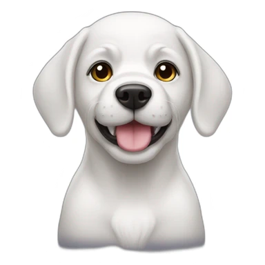 White shnauzer sticker