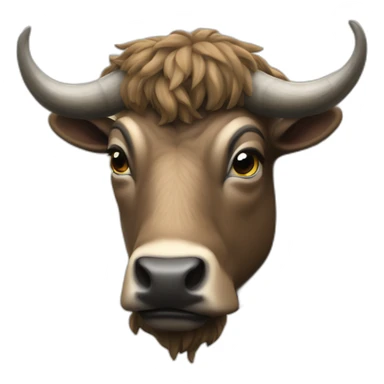 Taureau sur une talaria sticker