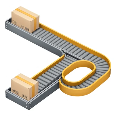 PLAIN GREY TOP DOWN ANGLE CONVEYER BELT TILL SHOPPING sticker