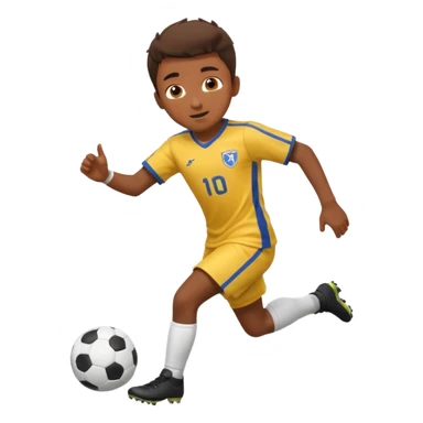 boy playing soccer  sticker