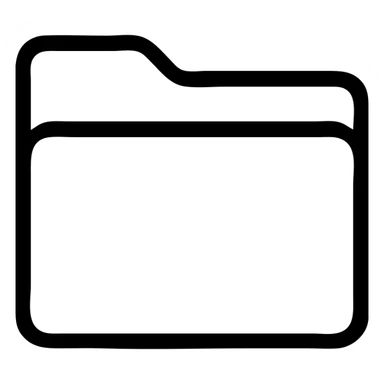 folder icon, clean and simple sticker