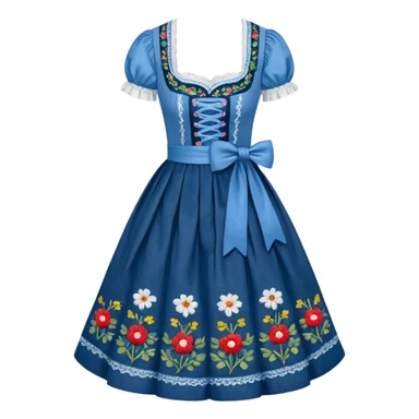 Dirndl with no human just the dress sticker