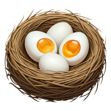 a nest with no eggs sticker