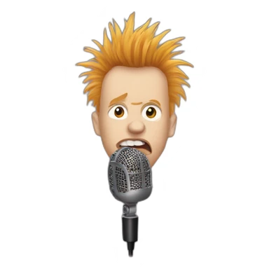 Johnny Rotten，microphone sticker