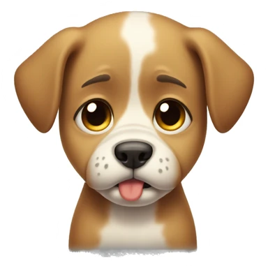very sad puppy crying sticker