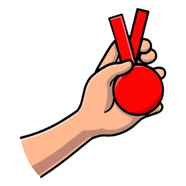 forbidden sign with hand gesture sticker