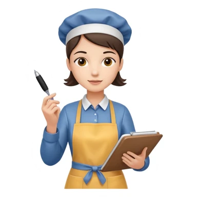 Tomando pedidos sticker