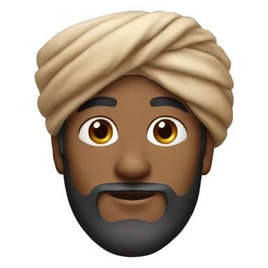 A man wearing an Omani turban sticker