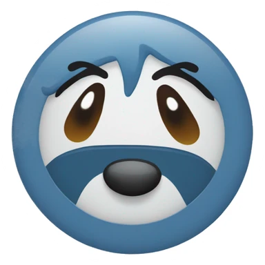 Blue tick emoji with blue circle background sticker