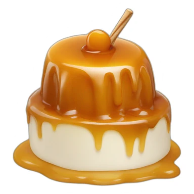 Glace à la caramel sticker